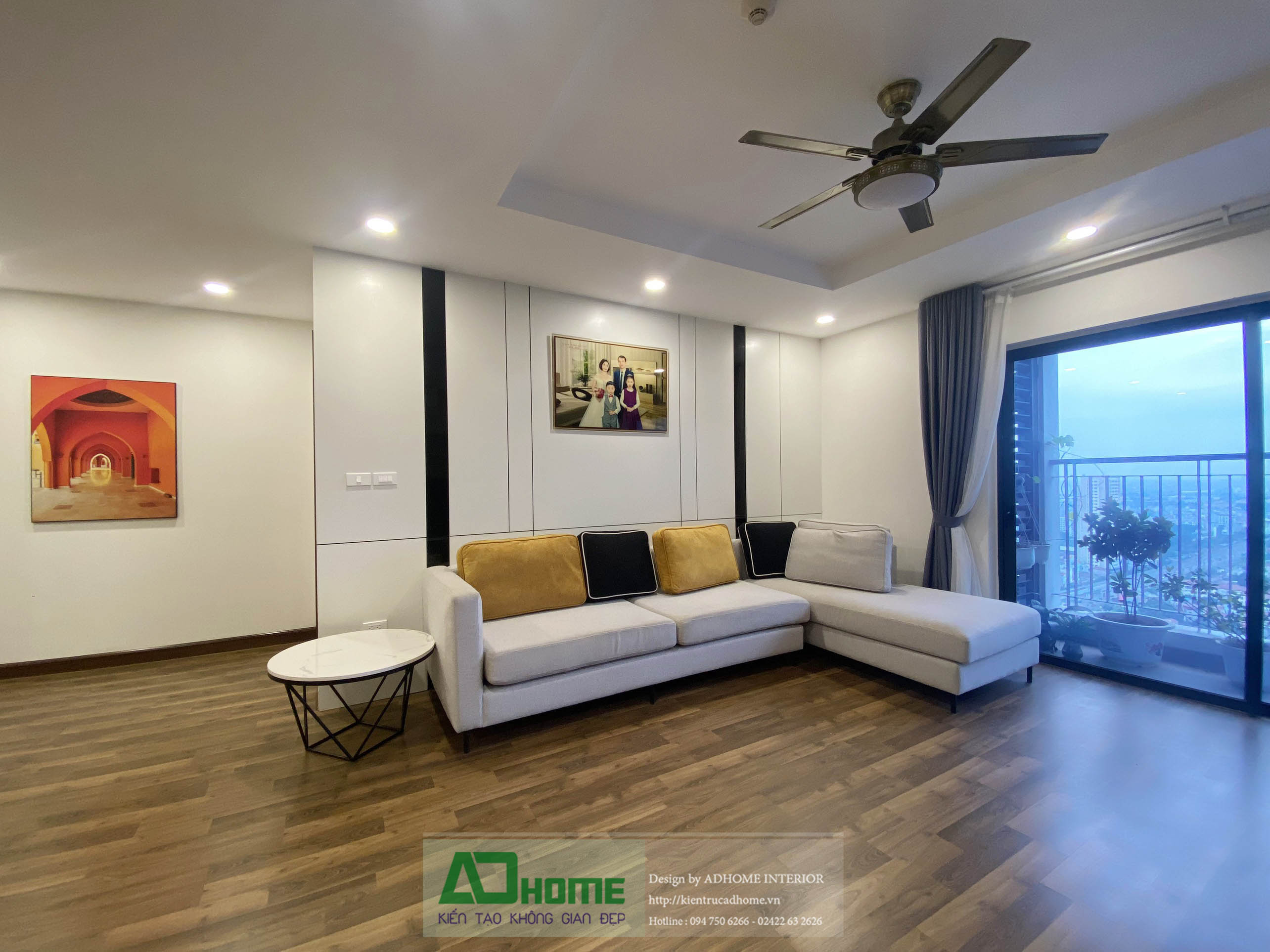 Goldmarkcity - Thiết kế và thi công nội thất căn hộ 04 Diamond - 134m2 - Phong cách Hiện Đại