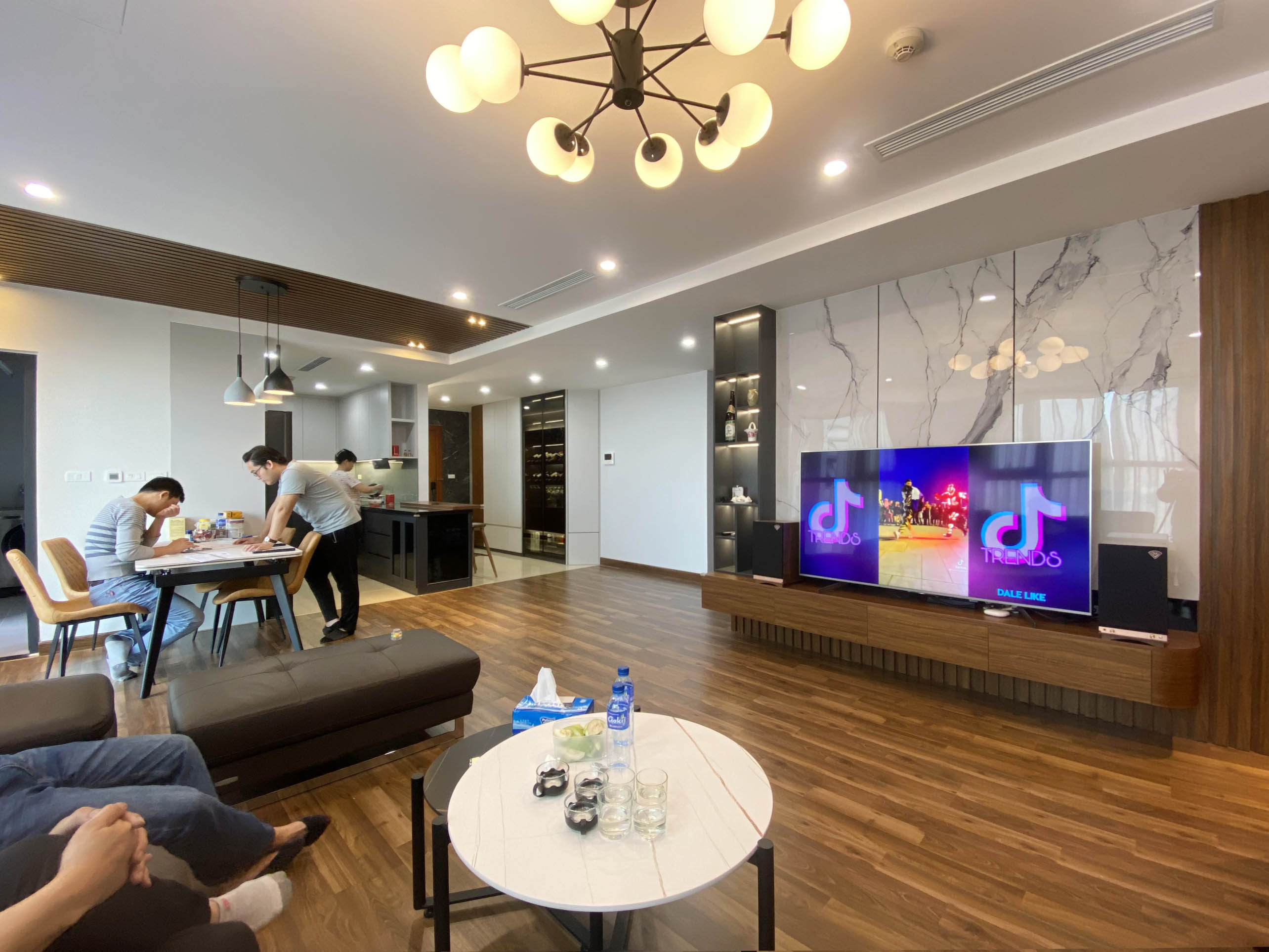 Goldmarkcity - Thiết kế và thi công nội thất căn hộ 02 Sapphire2 - 168m2 - Phong cách Hiện Đại