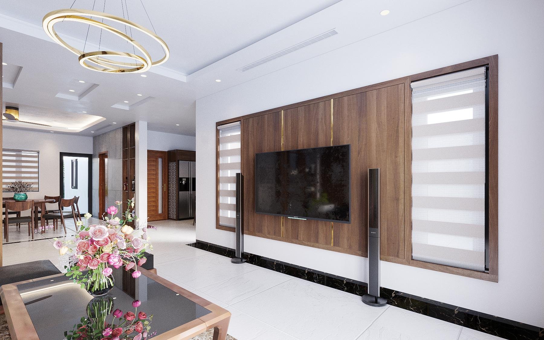 Thiết kế nội thất biệt thự Vĩnh Phúc - Phong cách Hiện đại