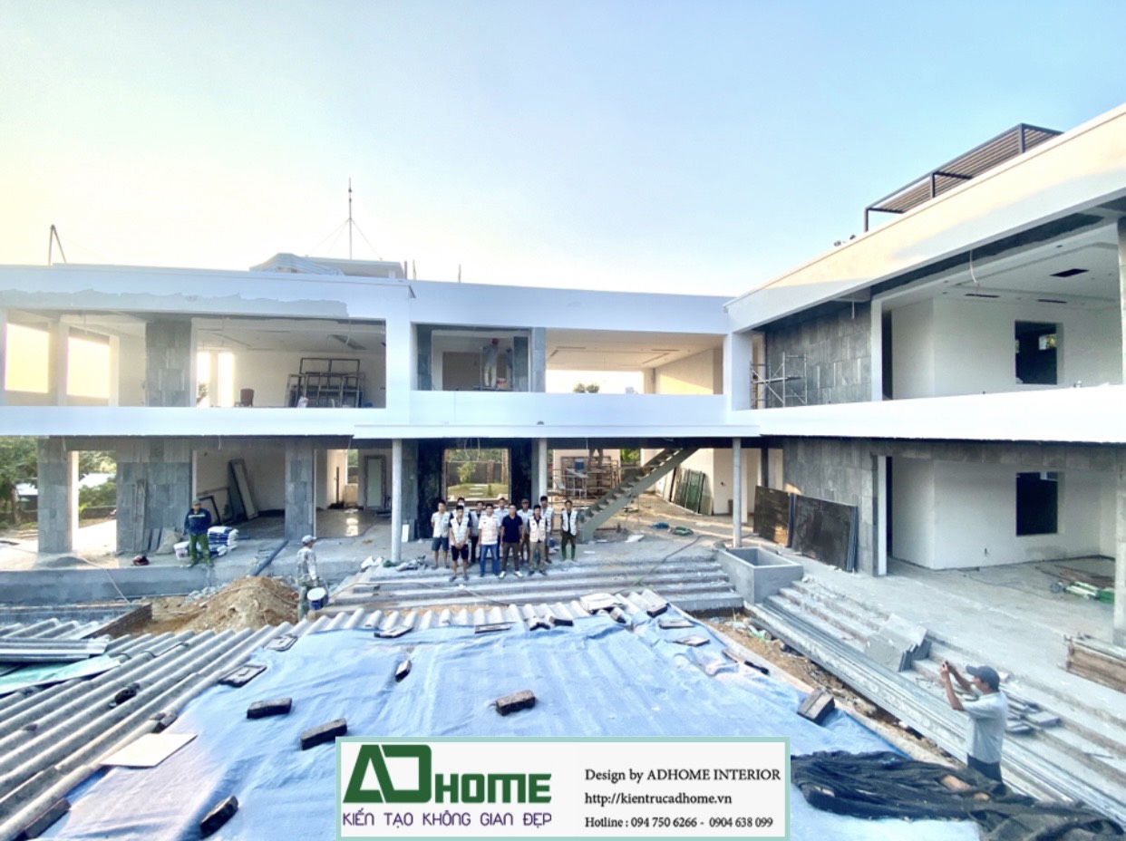 Thi công Biệt Hoàn thiện Thự Hùng Long - Phú Thọ